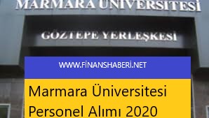 Marmara Üniversitesi 2020 Personel Alımı